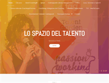 Tablet Screenshot of lospaziodeltalento.com